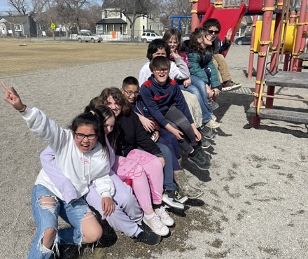 Broadwater students on playground